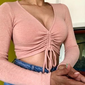 LONG SLEEVE CROP TOP